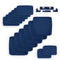 FINCATI 14Pack Patio Cushion Covers Replacement,Outdoor Patio Sectional Cushion Covers,27x27 inch Outdoor Sofa Replacement Cushions Covers for Furniture Seat Chair Pillow,Only Cover Navy Blue