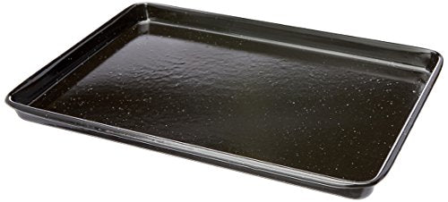 MASTERPRO MPVITHB3 Baking Tray, Carbon Steel/Vitreous Enamel/Black