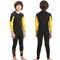 ZCCO Kids Swimsuit, Full Body Sunsuit, Youth Boy's and Girl's One Piece Water Suit Long Sleeve Rush Guard for Swimming,Bathing, Surfing(LK-BK-M)