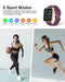 LIGE Smart Watch for Women Bluetooth Call Answering,1.69'' HD DIY Fitness Tracker with 24/7 Heart Rate Sleep Monitor Step Counter, 5ATM Waterproof Women's Smart Watches for Android iOS Bordeaux