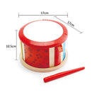 Hape E0608 Double Sided Hand Drum, Toddler Musical Instrument