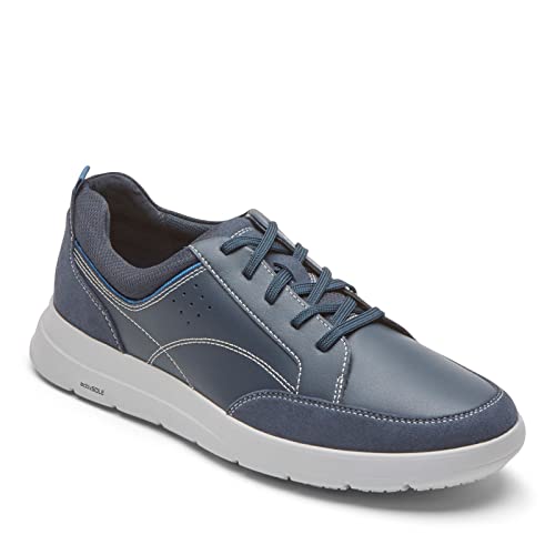 ROCKPORT Men's Truflex Cayden LTT Sneaker, New Dress Blues Leather/Suede, 8.5