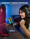 Gaming PC Microphone, Fifine AmpliGame USB Desktop Condenser RGB Control Mic for Recording Streaming Podcast YouTube on Mac/Computer/PS4/PS5, with Mute Button, Mic Gain, Headphone Jack, Monitoring-A8
