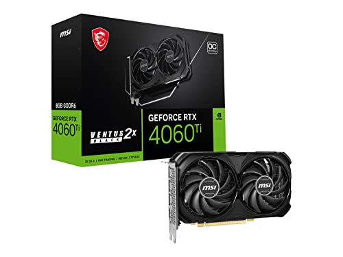 MSI RTX 4060 Ti 8GB VENTUS 2X OC Graphics Card