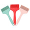 Zicome Set of 4 Silicone Pastry Basting Grill Barbecue Brush - Solid Core and Hygienic Solid Coating - 4 Bright Colored Red Blue Orange Green - 8-3/4 Inch Long