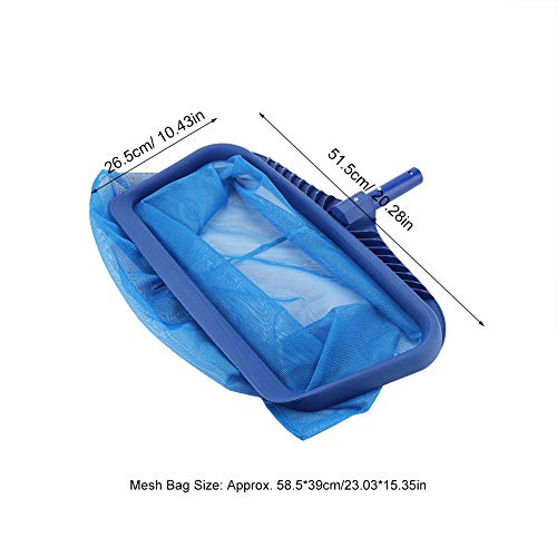 Swimming Pool Leaf Skimmer Net Lightweight Deep Bag Leaf Cleaning Tool Leaf Rake Swimming Pool Clean Maintenance for Landscape Pool Pond Tub Spas Fountains