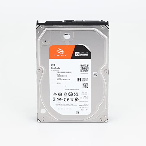 Seagate FireCuda HDD 4TB Internal Hard Drive HDD - 3.5 Inch CMR SATA 6Gb/s 7200RPM 256MB Cache 300TB/year with Rescue Services (ST4000DX005)