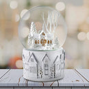 100MM White Christmas Scene Snow Globe by San Francisco Music Box Company