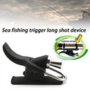 LIZHOUMIL 2 Pack Sea Fishing Casting Trigger, Casting Cannon Clip, Bionic Finger, Thumb Button, Fixed Spool Casting Aid for Sea Shore Beach Fishing Black