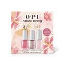 OPI NATURE STRONG Vegan Nail Polish, Natural Origin, Cruelty-Free Nail Lacquer - Trio Gift Set (Big Bloom Energy, Let Nature Take It's Quartz, Intentions Are Rose Gold)