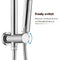 Decaura 9" Rain Shower Head Set 2 in 1 Shower Rail Wall Mounted 3-Mode Handheld Spray Round Bathroom(Chrome)