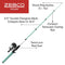 Zebco Roam Spincast Reel and Telescopic Fishing Rod Combo, Extendable 18.5-Inch to 6-Foot Telescopic Fishing Pole with ComfortGrip Rod Handle, Quickset Anti-Reverse Fishing Reel, Seafoam