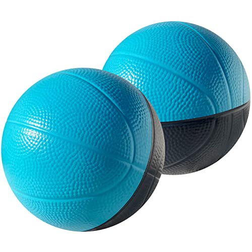 Botabee 4" Foam Mini Basketball Balls for Mini Hoop Basketball or Over The Door Basketball Hoop Games, 2 Pack | Safe & Quiet Foam Basketball for Nerf Basketball Hoops and Other Indoor Mini Hoops