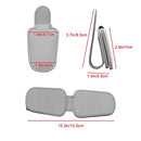 JYMAOYI 2 Pack Leather Car Visor Sunglass Holder, Magnetic Leather Glasses Eyeglass Hanger Clip for Car, Sunglass Clip Glasses Holder for Car Visor (Gray)