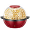 Popcorn Machine, 2 in 1 Popcorn Popper maker, 6 Quart/24 Cup, Nonstick Plate, 850W Electric Stirring with Quick-Heat Technology, Cool Touch Handles, Thicken Transparent Cover, Dishwasher Safe