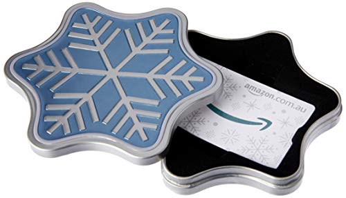 Amazon.com.au Gift Card for Custom Amount in a Snowflake Tin