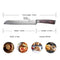 PAUDIN Bread Knife, 8 Inch Bread Slicing Knife, German High Carbon Stainless Steel Serrated Edge Knife with Ergonomic Handle, for Homemade, Crusty Bread