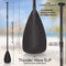 SereneLife Inflatable Stand Up Paddle Board (6 Inches Thick) with Premium SUP Accessories & Carry Bag | Wide Stance, Bottom Fin for Paddling, Surf Control, Non-Slip Deck | Youth & Adult Standing Boat