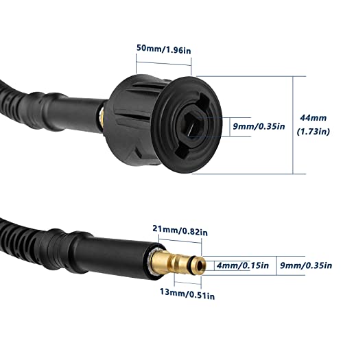 DERASL 10M High Pressure Extension Hose,Connectors Quick Connect for High Pressure Cleaner K2 K3 K4 K5 K6 K7