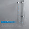 Decaura WELS Twin Hose Shower System 9" Rain Shower Head Set Sliding Rail 3-Mode Handheld Shower Head 2 in 1 Set (Round Head Chrome)