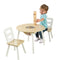 KidKraft Round Wooden Storage Table with 2 Chairs, Kids Table and Chair Sets, Kids Children's Playroom/Bedroom Furniture, 27027