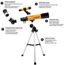 SVBONY SV502 Telescope for Kids 50mm Objective Lens and 5X20 Finder Scope for Exploring Moon Science Education