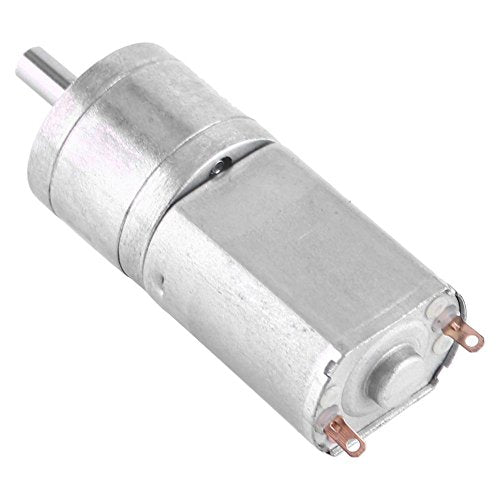 Reduction Motor, DC 12V High Torque Electric Gear Reduction Motor 15~200RPM Outer Diameter 20MM Motor Tool Electric Gear Box(12V 15RPM)