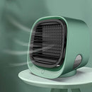 PETSOLA Portable Air Cooler Fan Desktop Cooling Air Conditioner Humidifier - Green, 16.6cm