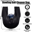 Zhanmai 4 Pcs Bowling Accessories Kit Bowling Shoe Covers Non Slip Bowling Ball Seesaw Bowling Ball Cleaning Pad Microfiber Bowling Ball Shammy Leather Towel (X Large)