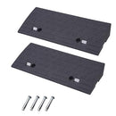 2Pack 4" Rise Rubber Curb Ramps Heavy Duty Driveway Curb Ramp 17000 Lbs Car Slope Ramp for Sidewalk Cars RV Trucks Shed Access Bike Pets Scooter Wheelchair 23.6x9.8x4inch (4'' Rise)
