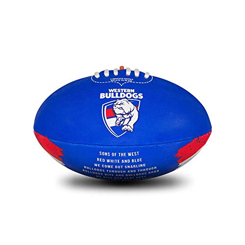 Western Bulldogs Junior Youths Kids AFL Auskick Jumper Guernsey Jersey Shorts Socks Playing Pack with Football Size 6