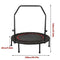 NAYUKII Mini Trampoline Fitness Rebounder for Adults and Kids Indoor&Outdoor Max Load 200kg Trampoline for Workout Fitness for Quiet and Safely Cushioned Bounce (Trampoline-Red(02)-armrest-48'')