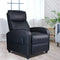 Recliner Chair for Adults, Massage Reclining Chair for Living Room, Adjustable Modern Recliners Chair, Home Theater Seating Single Sofa Recliner with PU Leather Padded Seat Backrest (Dark Black)
