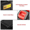 Geelink 2 Pack 18V/20V 5000mAh Premium XR Lithium Ion Replacement Battery for DeWalt DCB200 DCB205 DCB184 DCB182 DCB200 DCB180 XR Cordless Drill Tool Batteries Pack