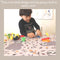 BABYBOET Splat Mat for Baby – Under High Chair Floor Mat Protects Wood, Vinyl and Carpet from Spills – Waterproof Triple Layer Baby Mat with Anti-Skid Backing Deters Bunching and Sliding (51” x 51”)