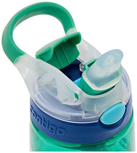 Contigo Gizmo Flip 'Autospout' Kids Water Bottle - Green Dino 414ml