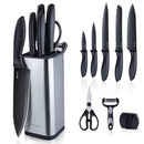 RAXCO Knife Set,10-in-1 Knife Sets for Kitchen with Block,Kitchen Knife Set with Small Knife Block & Sharpener, Knives Set for Kitchen Perfect for Small Kitchen