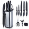 RAXCO Knife Set,10-in-1 Knife Sets for Kitchen with Block,Kitchen Knife Set with Small Knife Block & Sharpener, Knives Set for Kitchen Perfect for Small Kitchen