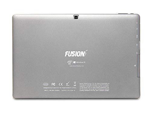 Fusion5 10" Windows 11 Pro FWIN232 Plus S1 Ultra Slim Windows Tablet PC - (4GB RAM, USB 3.0, Micro HDMI, Intel Quad-Core CPU, IPS HD Display, 5MP and 2MP Cameras, Bluetooth 4.0, Windows 11) (64GB)