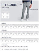 Haggar Men's Premium No Iron Khaki Slim Fit Flat Front Casual Pants, Dark Navy, 32W x 30L US