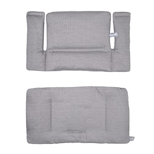 Hoppediz High Chair seat Cushion Set, Suitable for Stokke Tripp Trapp, 2 Pieces, 100% Organic Cotton, Kos Design