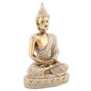 Praying Buddha Statue, Buddha Figurine Carving Statue, Meditating Seated Buddha Statue Carving Figurine Craft Home Decoration Ornament for Meditation Space/Prayer Room/Sacred Room (A Gold)