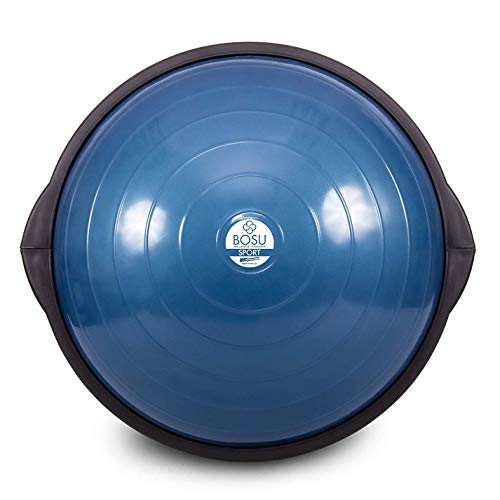 Bosu 50-Centimeter Dynamic Non-Slip Travel-Size Home Gym Workout Balance Ball Pod Trainer for Strength and Flexibility, Blue