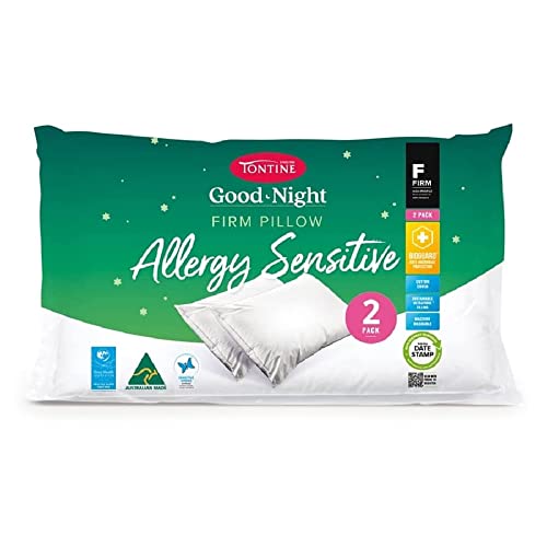 Tontine Goodnight Allergy Sensitive Firm Pillow, 2 Pack