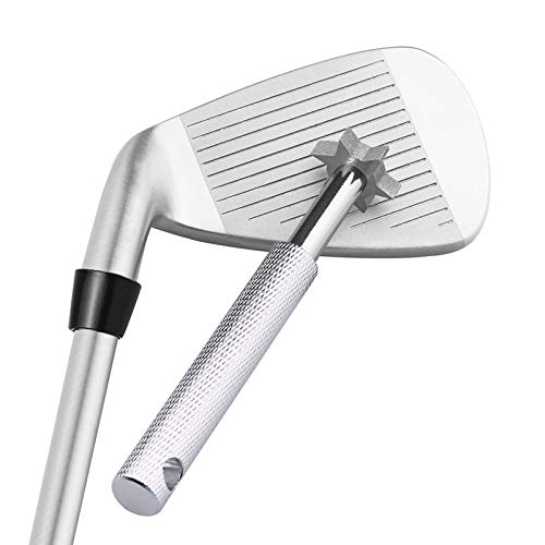 Golf Cleaner Golf Club Groove Sharpener Groove Cleaner for All Irons Pitching Sand Lob Gap and Approach Wedges and Utility Clubs, Re-Grooving Cleaning Tool Accessories
