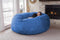 Chill Sack Bean Bag Chair: Giant 8' Memory Foam Furniture Bean Bag - Big Sofa with Soft Micro Fiber Cover - Royal Blue