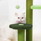 Cat Scratching Post, Mushroom Claw Scratcher Pole Natural Sisal Rope Scratching Board for Indoor Kitten Training Interactive Toys Activity Center Small Cats Tree Climbing Tower House Accessories (Green Cat Tower)