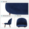 LEVEDE Dining Chairs, Set of 2 Reading Seating, Velvet Kitchen Chairs, Chic Nursing Seats, Home Furniture for Dining Room, Living Room, Cafe, Meeting Room, Load Up to 150kg (Navy)