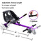 KKA Hoverboard Accessories, Hoverboard Seat Attachment Fits Self Balancing Scooter Go Cart Frame (Black)
