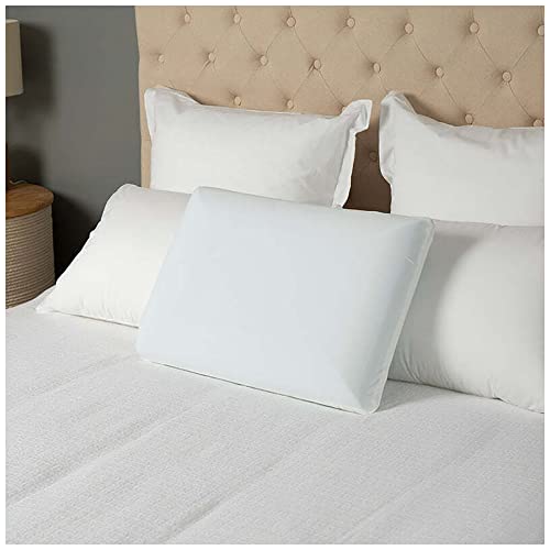 Tontine Comfortech Gel Infused Memory Foam Pillow, Medium Height, Firm Support, Washable Cover, Pillow Infused with Cooling Gel